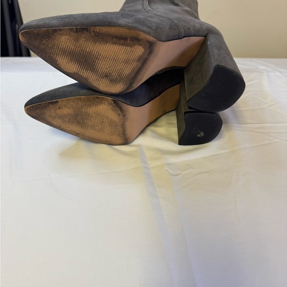 Steve Madden Gray Heeled Boots with Block Heel - Picture 8 of 8